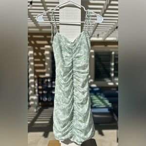 Princess Polly Women’s Floral Green Spaghetti Strap Dress